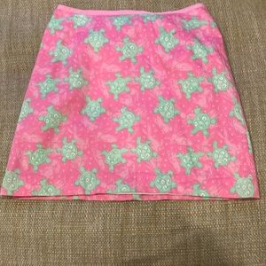 Lilly Pulitzer turtle pattern skirt